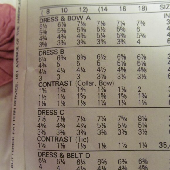 Vtg 1980s Butterick Sewing Pattern DRESS 4629 Size 8 10 12 - Picture 5 of 10